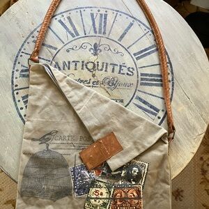 Vintage-Inspired Tan and Brown Women’ Bag